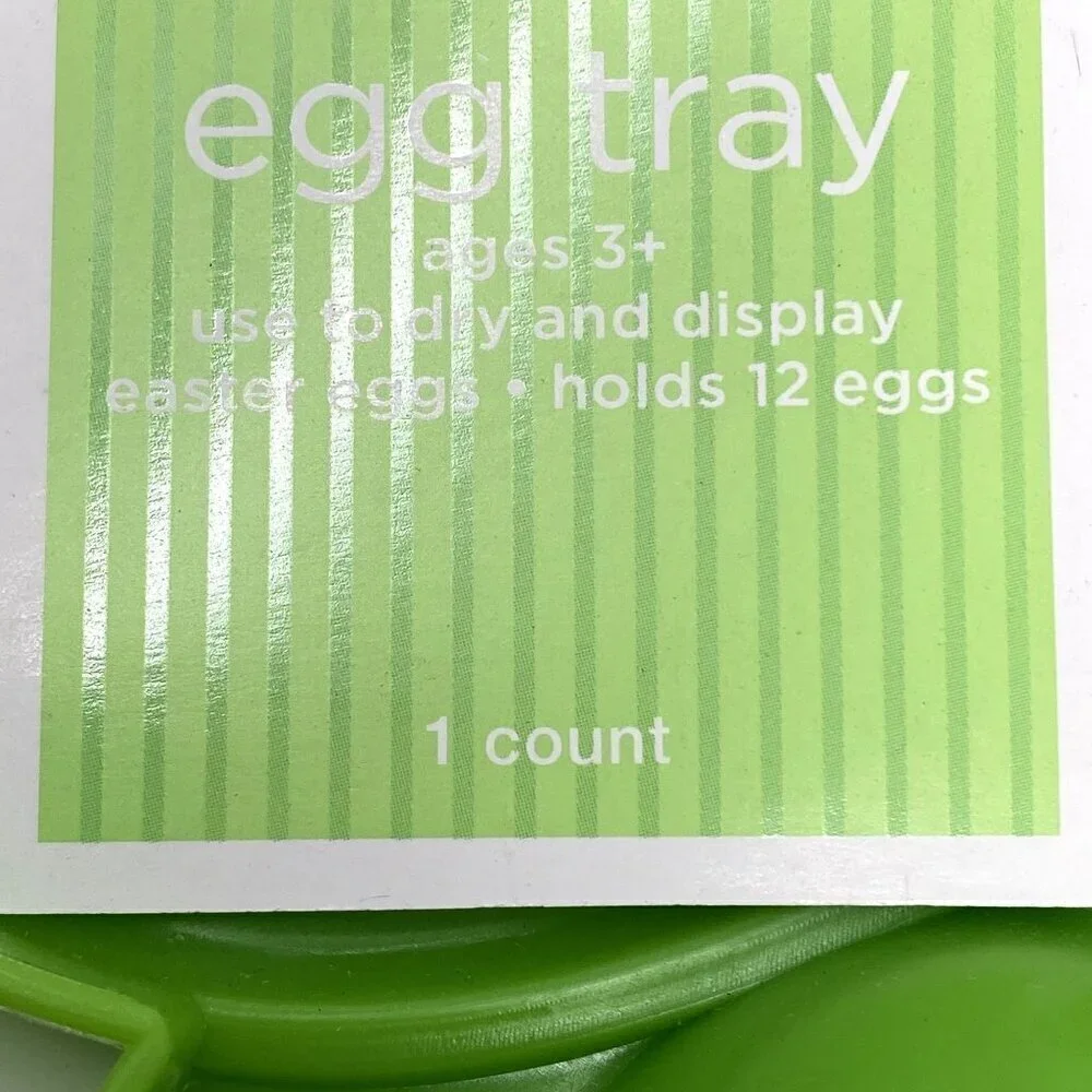 Target Egg Display Tray 12 Eggs Serveware Green Plastic